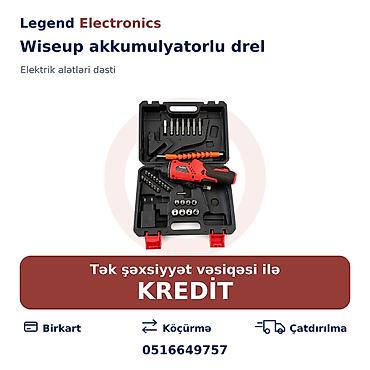 desmal sixan: Elan başlığı: Elektrik alət dəsti Wiseup akkumulyatorlu drel Elan — 1