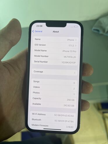 iphone xs голд: IPhone 13 Pro, Б/у, 256 ГБ, Graphite, 97 %