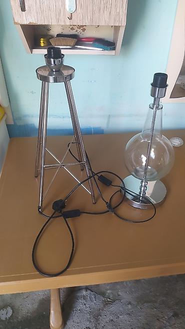 hy320 mini: Masaüstü lampa gövdələri – 20ədəd dəst. - Material: metal xrom — 2