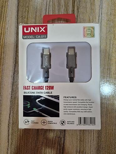 UNIX CA-011 silikon data kabeli - Növ: Type-C to Type-C - Güc: Fast lalafo.az -da UNIX CA-011 silikon data kabeli - Növ: Type-C to Type-C - Güc: Fast