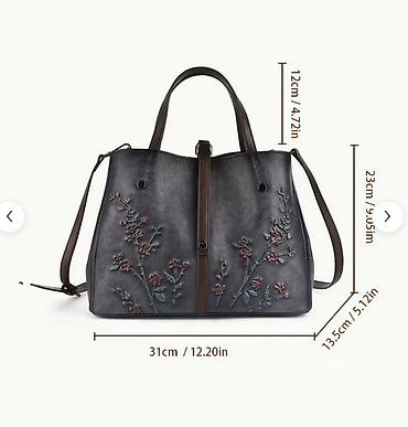 Handbags: Nova torba od prave kože. 
Dimenzije su date na drugoj slici — 2