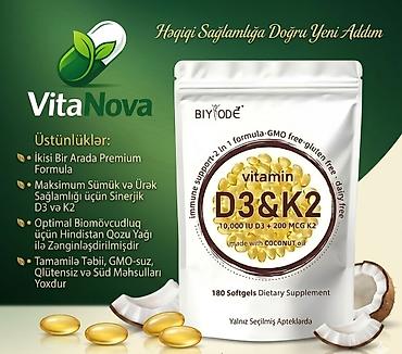 delabs d3: Biyode Vitamin D3 & K2 – 2-si 1-də premium formula Məhsul — 1