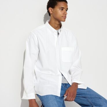 где купить мужское зимнее пальто: Рубашка S (EU 36), M (EU 38), L (EU 40), цвет - Белый
