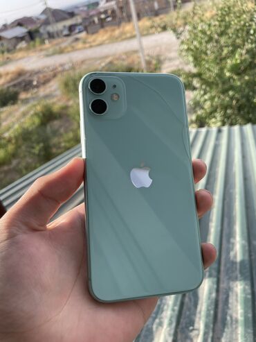 код 225 какой оператор бишкек: IPhone 11, Колдонулган, 64 ГБ, Заряддоочу түзүлүш, Коргоочу айнек, Каптама, 76 %