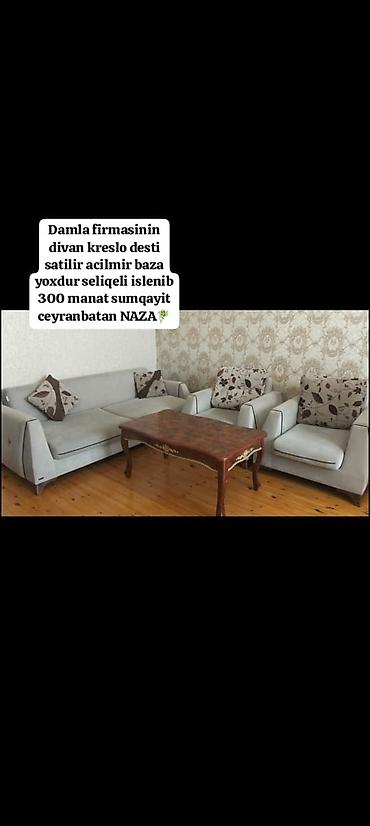 Damla firmasinin divan kreslo desti satilir acilmir baza yoxdur lalafo.az -da Damla firmasinin divan kreslo desti satilir acilmir baza yoxdur