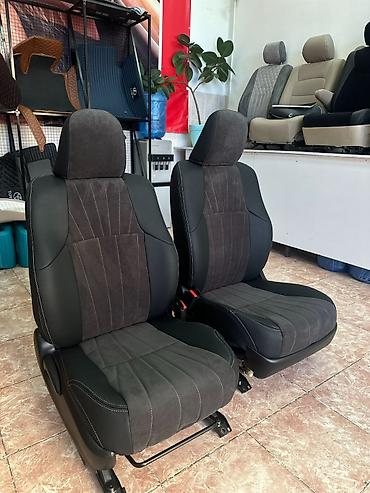 Аксессуары для салона: Чехлы Кожаные, С подушкой, цвет - Синий, Toyota, Новый, Самовывоз — 4