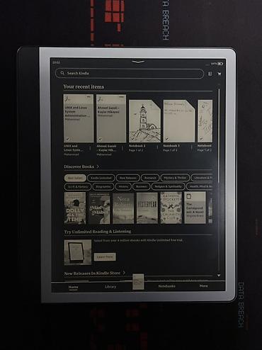 mətn pdf: Amazon Kindle Scribe 32GB (2024 Gen) + Premium Pen + Qab (Case) — 6