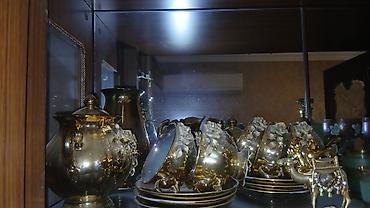 Çay dəsti, rəng - Qızılı, Keramika