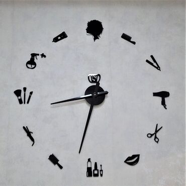 saat ev ucun: Gözəllik salonları üçün dekorativ divar saatları keyfi̇yyəti̇