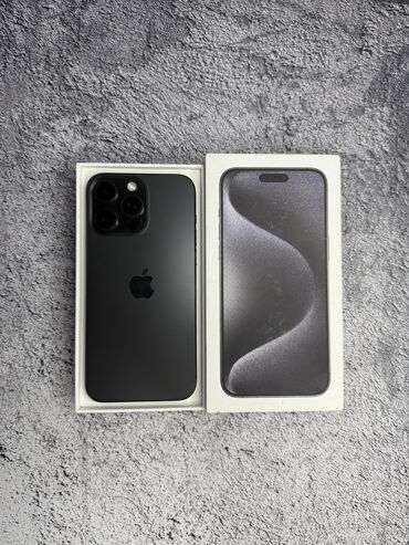 ноутбук thinkpad: IPhone 15 Pro Max, Колдонулган, 256 ГБ, Black Titanium, Каптама, Кабель, Куту, 89 %