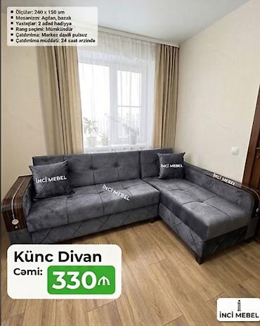 Divanlar: Künc divan, Yeni, Açılan, Bazalı, Parça, Rayonlara çatdırılma — 1