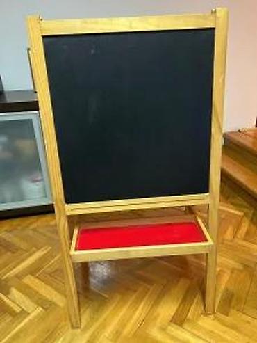 Dečije table za crtanje: Drvena dvostrana tabla za pisanje/oglašavanje - Stabilan A‑ram od — 8