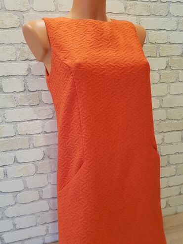 haljina pliš: Promod M (EU 38), bоја - Crvena, Oversize, Top (bez rukava)