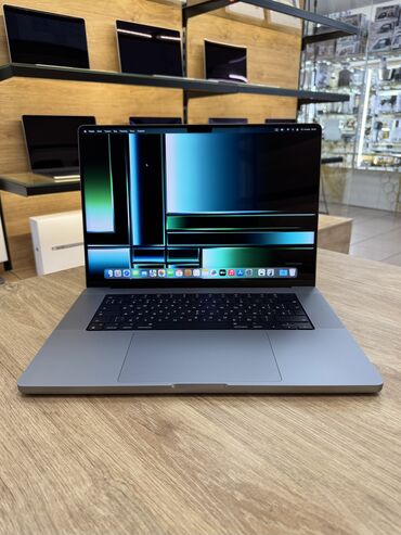 домашние компьютеры: Ультрабук, Apple, 16 ГБ ОЭТ, Apple M1 Pro, 16 ", Колдонулган, Татаал эмес тапшырмалар үчүн, эс тутум SSD