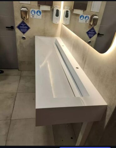 Тумбы для ванны: Тумба для ванны, С раковиной, цвет - Белый — 9