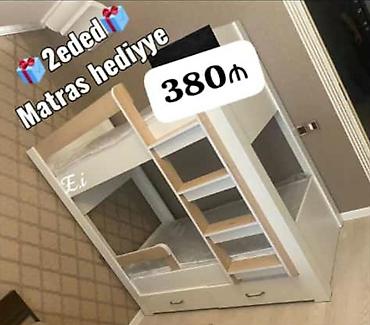 taxta carpayi: Oğlan və qız üçün, Yeni, Çarpayı, Matras ilə, Siyirməli, Taxta — 1