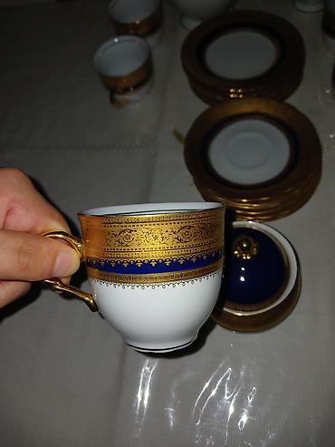 güler: Çay dəsti, rəng - Göy, Reichenbach, 6 nəfərlik, Almaniya — 3