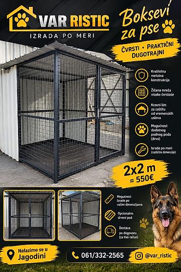 Boksevi za pse – izrada po meri - Čvrsta, praktična i dugotrajna na lalafo.rs Boksevi za pse – izrada po meri - Čvrsta, praktična i dugotrajna