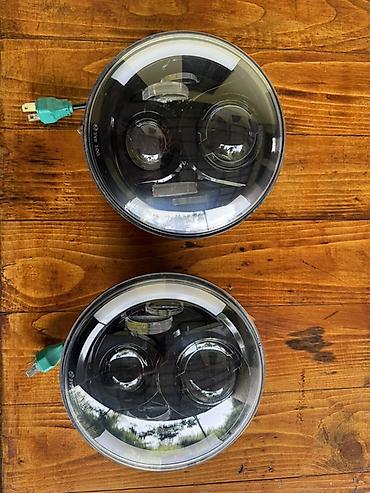 range rover satilir: Niva fara (wrangler) 7 düym yuvarlaq LED faralar dəsti - Ölçü: 7" — 3