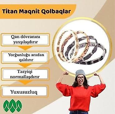 Bijuteriya: * Titan Maqnit Müalicəvi BioEnerji Qolbaqlar * -Depoda Bitdi! Son — 1