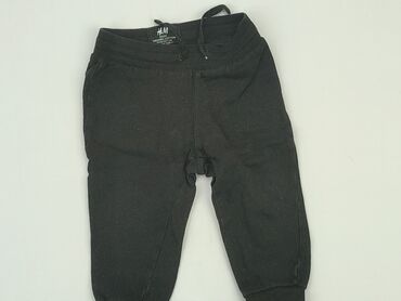 niebieskie legginsy dla dzieci: Sweatpants, H&M, 9-12 months, condition - Good