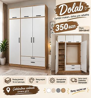 Dolab – səliqəli məkan, daha çox rahatlıq Ölçü: 250×120×47 sm lalafo.az -da Dolab – səliqəli məkan, daha çox rahatlıq Ölçü: 250×120×47 sm