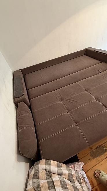 sofa bed: Раскладной диван-кровать, коричневый раскладной. 185 длина 220 ширина — 2