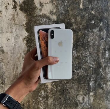 Apple iPhone: IPhone Xs, 256 GB, Ağ, Zəmanət, Face ID, Sənədlərlə