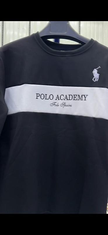мужской свитер: Свитшоты с принтами Nike и Polo Academy - Модель: классический — 7