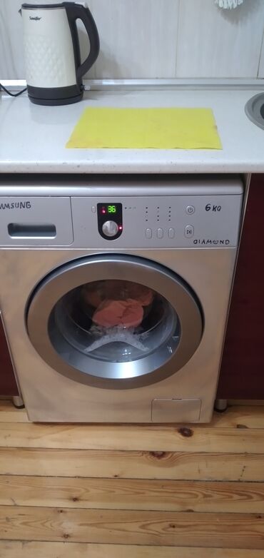 ikinci əl paltaryuyan maşınlar: Paltaryuyan maşın Samsung, 6 kq, Avtomat, Qurutmasız, Kredit yoxdur