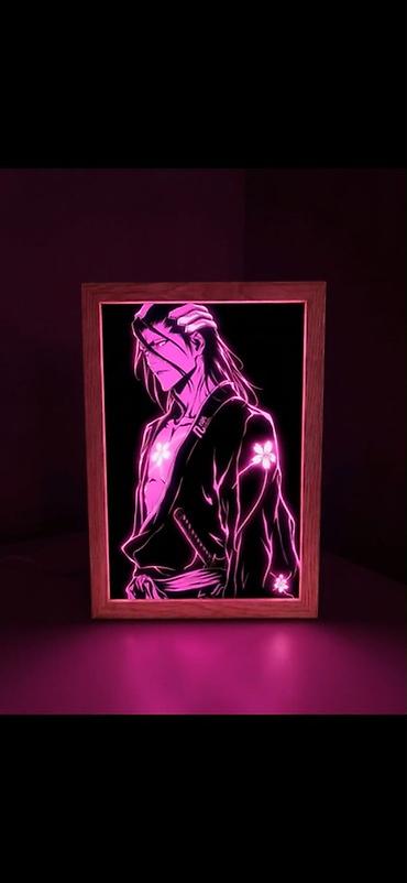 komputer ekran şəkilləri yüklə: LED işıqlı anime/poster çərçivələri - Dizayn: anime və oyun temalı — 3
