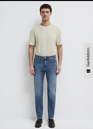Cinslər: Mavi kişi cins şalvarı – Classic Denim - Model: Klassik kəsim, orta — 2