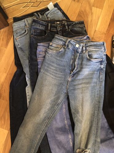джинсы: Zara, bershka джинсы любые 10 манат размер хs-s