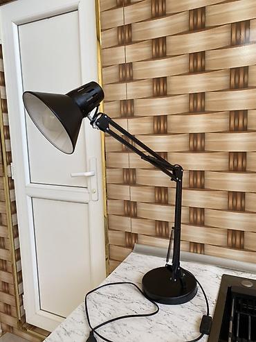 ofis levazimati: Tənzimlənən masa lampası – qara rəng - Klassik “anglepoise” tipli — 1