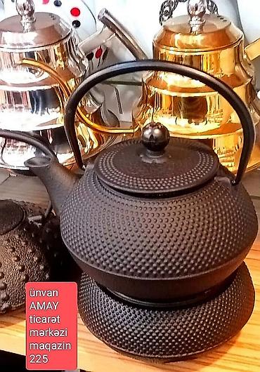 caydanliq: Yeni, rəng - Qara, Dəm caydanı, Çuqun, 0,7 bucket volume l — 1