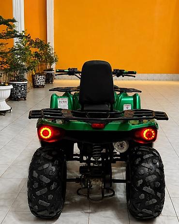 led isiqlar: ATV/kvadrosikl – yaşıl rəng, güclü off-road təkərlər və iki rəfli — 4