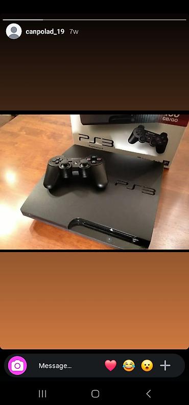plesteşn 3: Sony PlayStation 3 (PS3) Slim oyun konsolu - Rəng: qara - Model: PS3 — 1