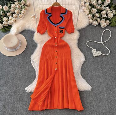 длинное платье в пол: Повседневное платье, Осень-весна, Длинная модель, XL (EU 42), 2XL (EU 44)