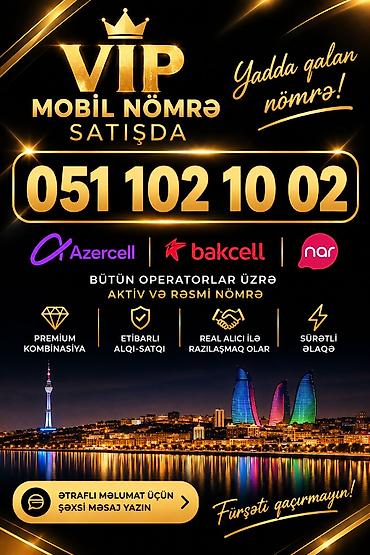 internet is: VIP mobil nömrə – yadda qalan kombinasiya! Təklif edilən nömrə: 051 — 1