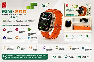 смарт часы с сим картой: Kateqoriya: Smart saatlar Brend: No Brand Ad: Smart saat SIM 200 Ultra — 1