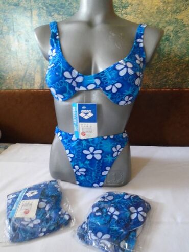 Swimsuits: S (EU 36), Floral, color - Blue