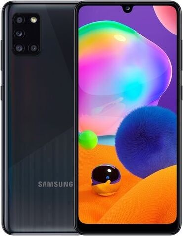 телефон самсунг 12: Samsung Galaxy A31, Б/у, 64 ГБ, цвет - Черный, 2 SIM