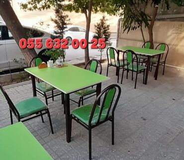 Masa və oturacaq dəstləri: Mətbəx üçün, Yeni, Açılmayan, Dördbucaq masa — 6