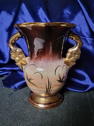 Stare vaze i dekor: Vaza iz 1949 do 1990g.Nemacka- rucni rad. Vaza perfektna, rucni — 2