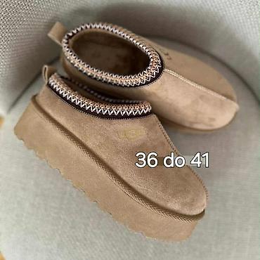 Papuče: UGG ženske zimske klompe/papuče sa platformom - Model: slip-on klompe — 9