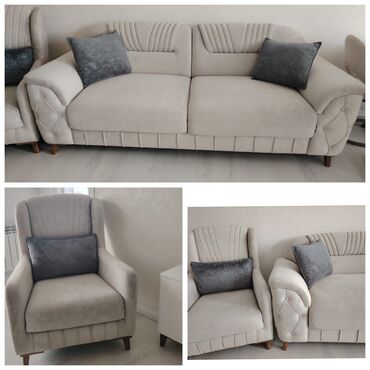 aci badam: İşlənmiş, Divan, 2 kreslo, Bazasız, Açılmayan