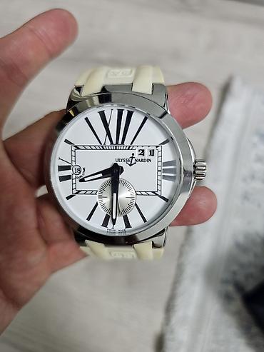 saat gumuş: Ulysse Nardin kişi qol saatı - Korpus: paslanmayan polad, parlaq — 1