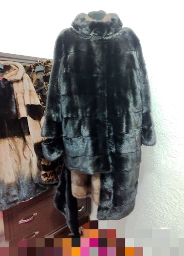 Шубы: Шуба, Норка, Длинная модель, Канада, Трансформер, 8XL — 1