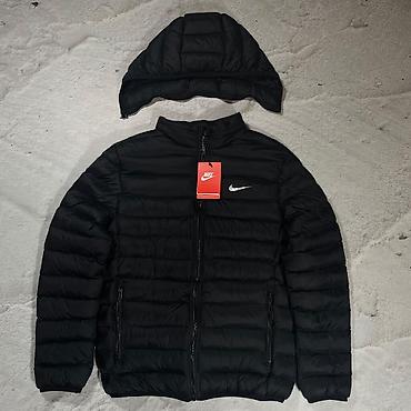 флис найк: Мужская куртка, Все размеры, Nike, Новый, цвет - Черный, Самовывоз — 1