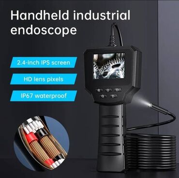 ролик для авто: Эндоскоп с экраном (монитором) размером 2.4. Камера диаметром 8 мм
